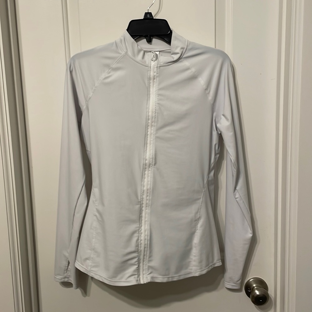 White active jacket - perfect for swimming or running! Worn twice